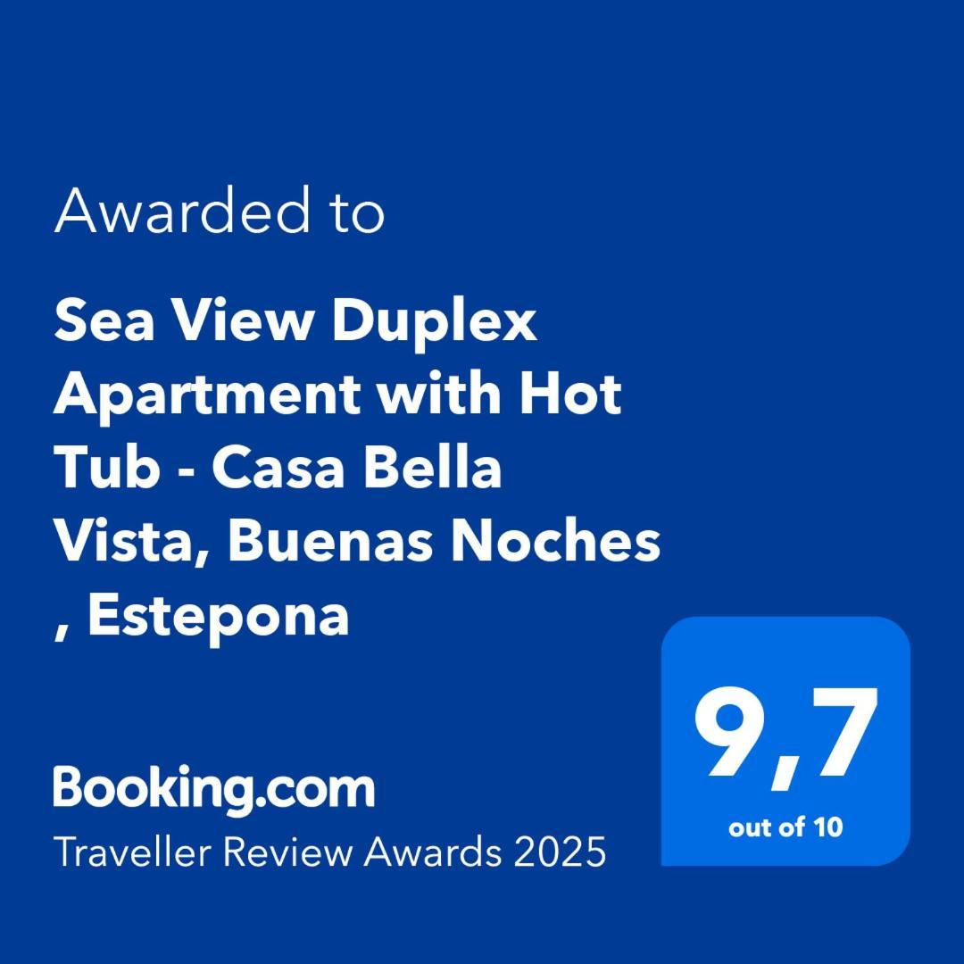Sea View Penthouse Apartment With Hot Tub - Casa Bella Vista, Buenas Noches , Estepona Eksteriør bilde
